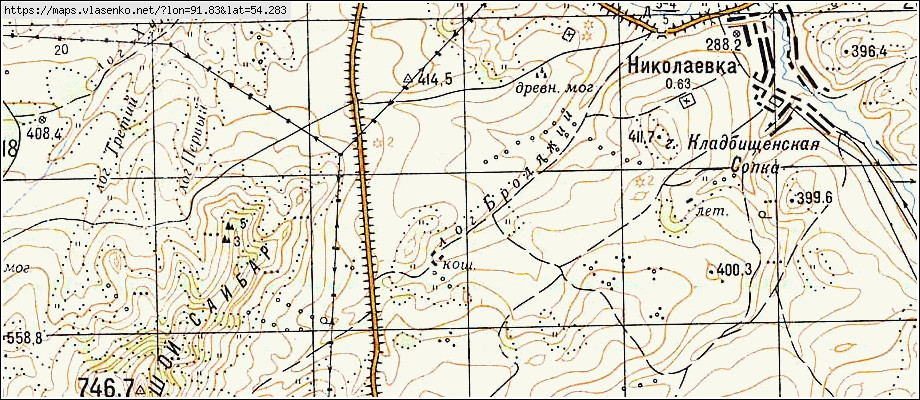 Карта ТРОИЦКОЕ, Республика Хакасия область, Боградский район