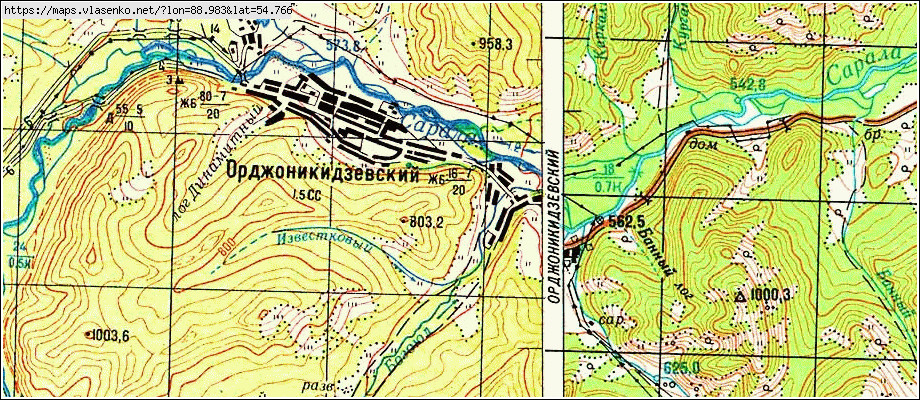 Орджоникидзевский край карта