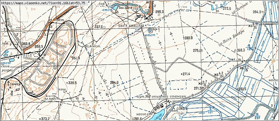 Карта КРАСНАЯ СОПКА, Республика Хакасия область, Усть-Абаканский район