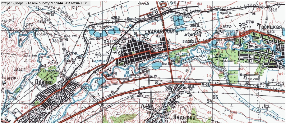 Карта город карабулак