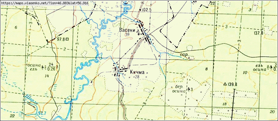 Карта килемарского района