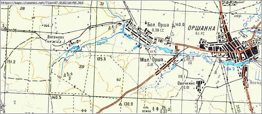 Карта озер оршанского района