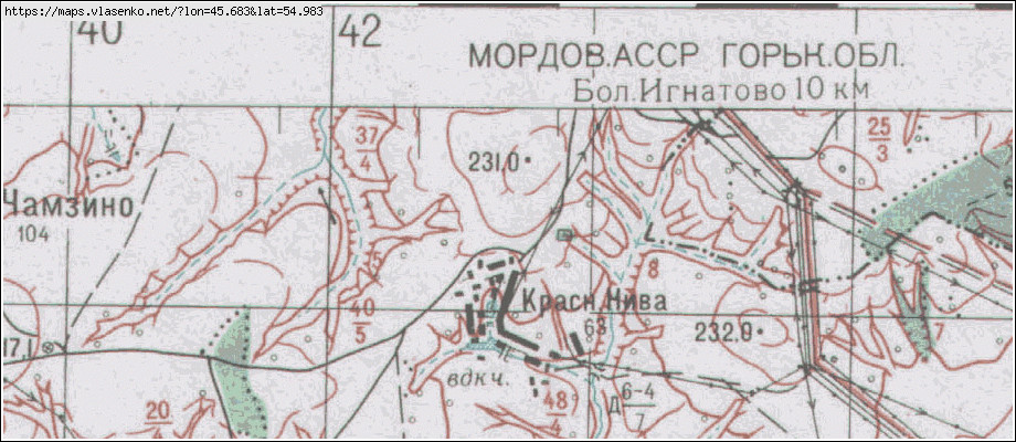 Красная нива шадринский район карта