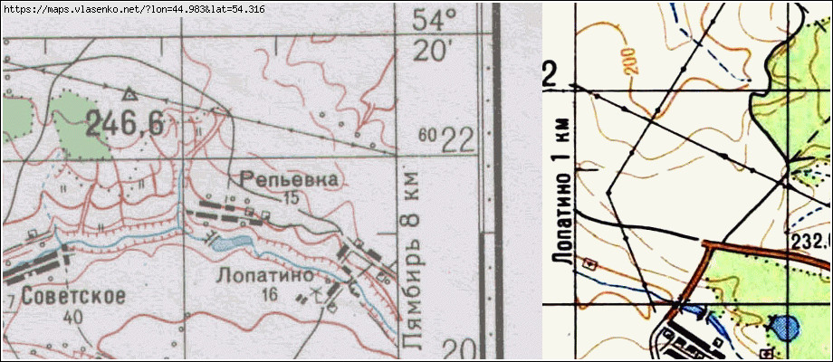 Карта лямбирского района мордовии с селами