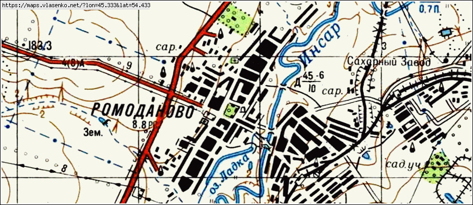 Спутниковая карта мордовия ромоданово