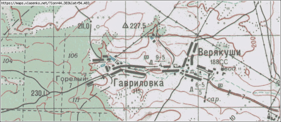 Гавриловка нижегородская область карта