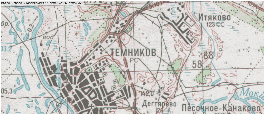 Карта темниковского района мордовии