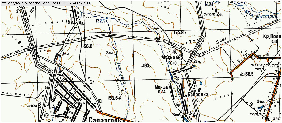 Карта мордовии старинная