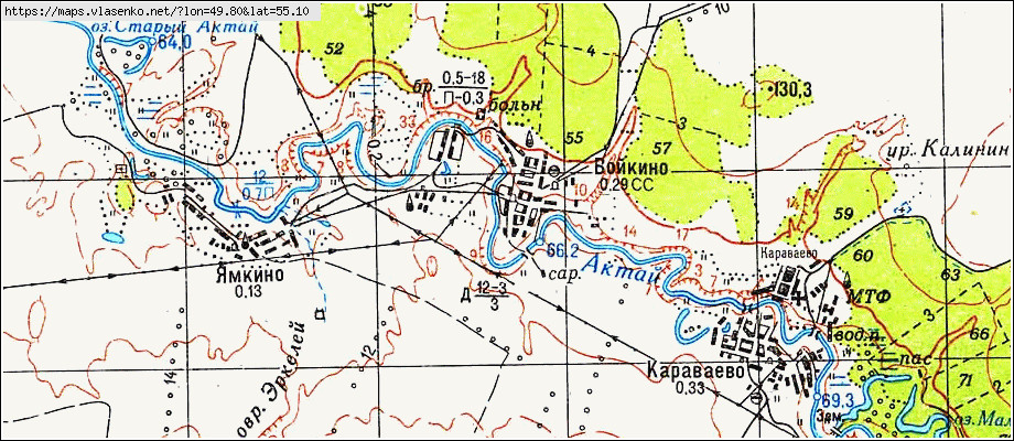 Карта алексеевского района татарстана с деревнями