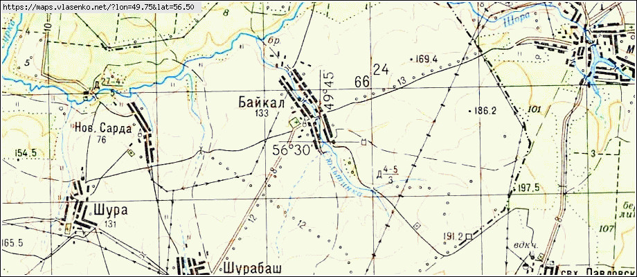 Арский район карта с деревнями