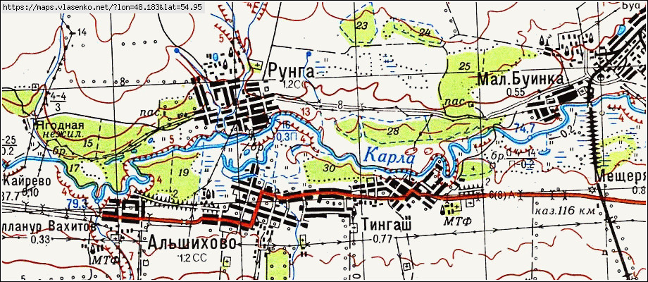 Карта буинского района татарстан