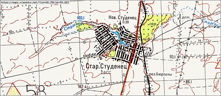 Буинский район карта с деревнями