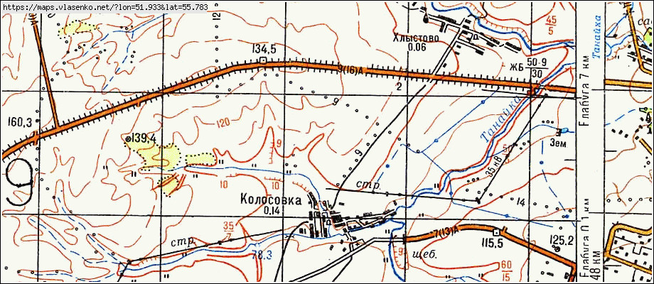 Карта с колосовка омской области