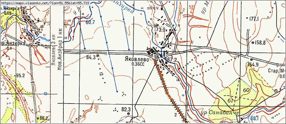 Карта елабужских лугов