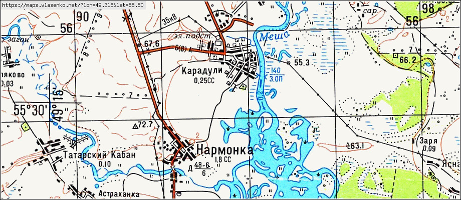 Карта лаишевского района с деревнями