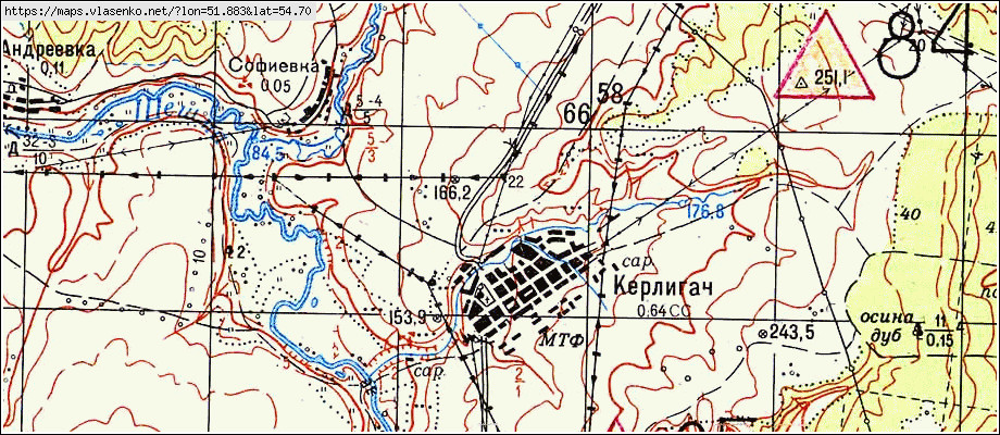 Карта лениногорского района
