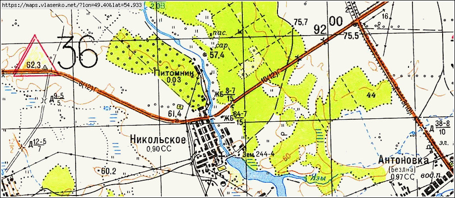 Топографическая карта татарстана 1935