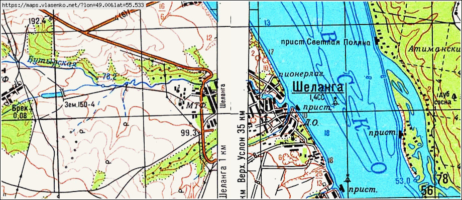 Погода шеланга карта