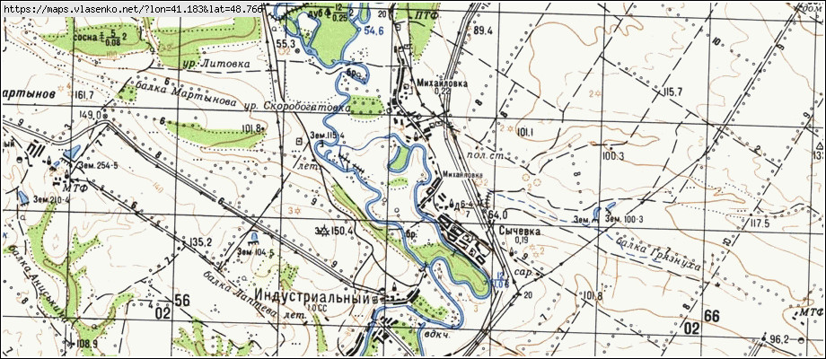 Поселок михайловка карта