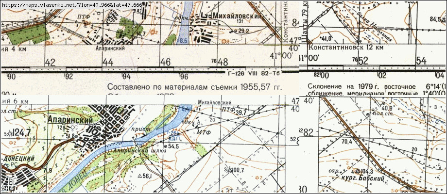 Карта константиновского района