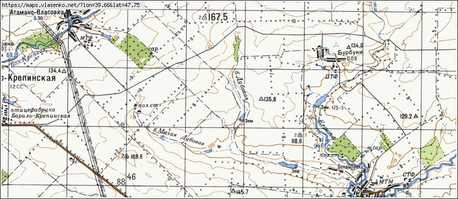 Карта с куйбышево ростовской