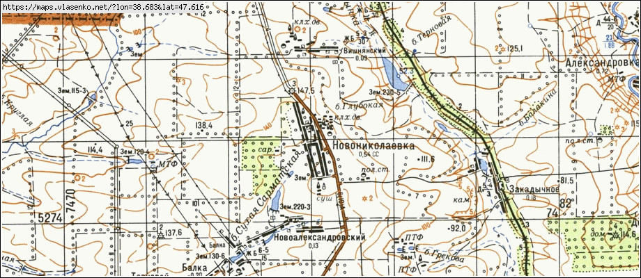 Карта матвеев кургана