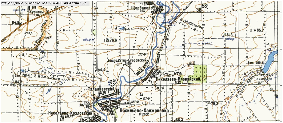 Карта благодатное донецкая область