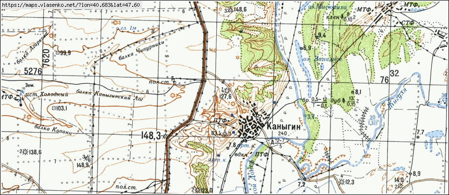 Карта усть донецкого района