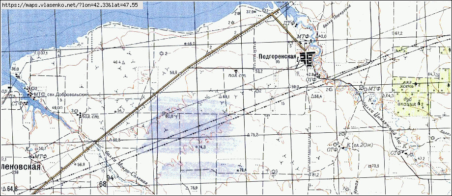 Станица романовская карта