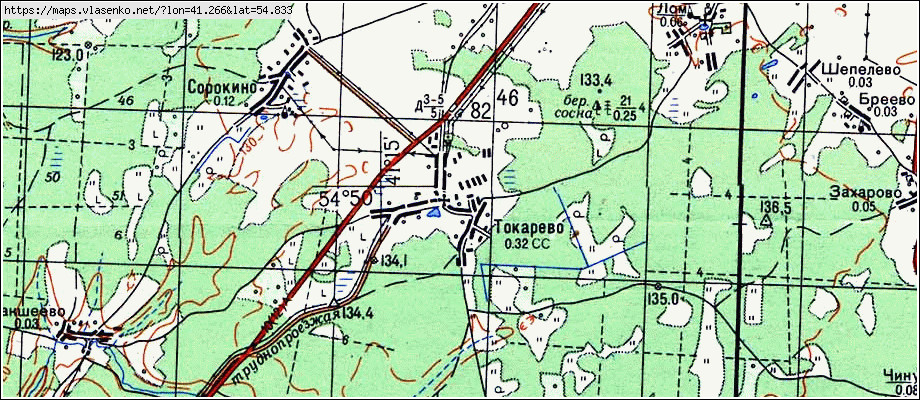 Алешино касимовский район карта