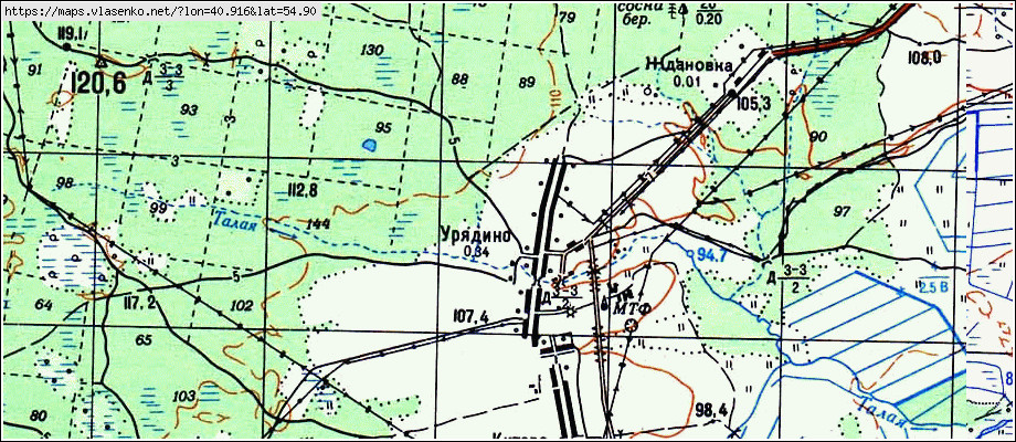 Алешино касимовский район карта