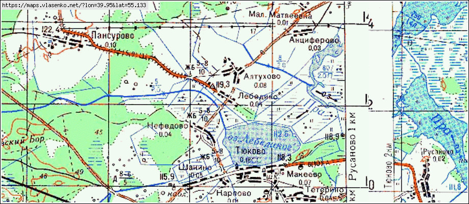 Клепиковский район карта подробная