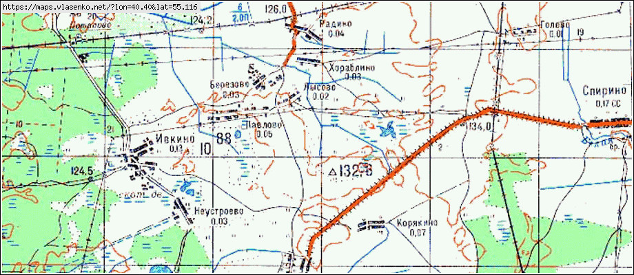 Карта клепиковский район рязанской области