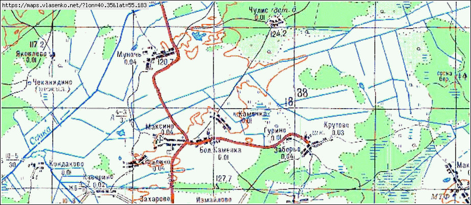 Клепиковский район карта подробная