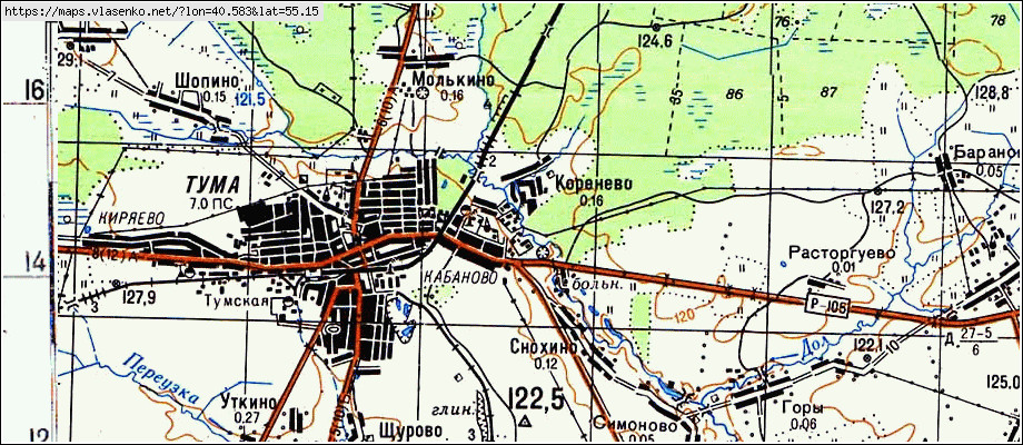 Карта спас клепики рязанская