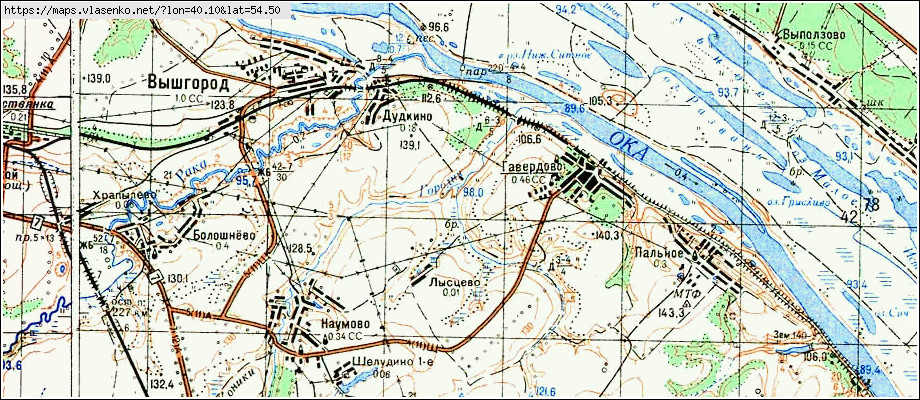 Кораблинский район рязанской области карта