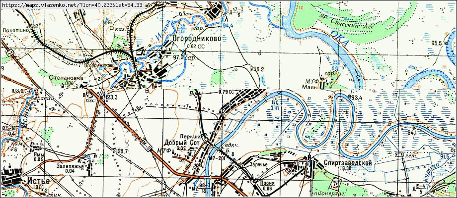 Карта спасского района рязанской