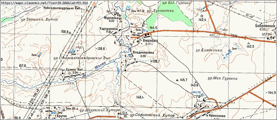 Кораблинский район рязанской области карта