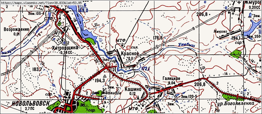 Карта михайловского района рязанской области с населенными пунктами