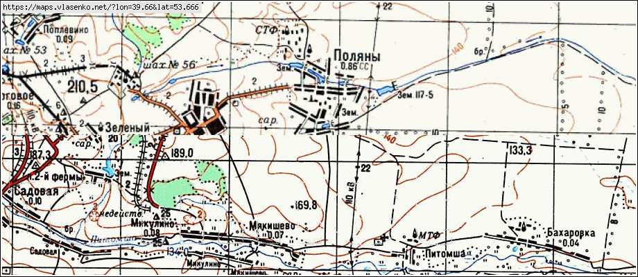 Карта милославское рязанской области