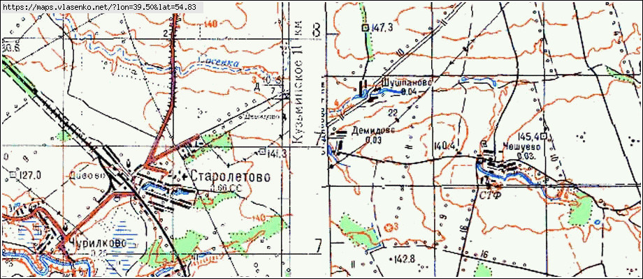 Карта пронского района рязанской области