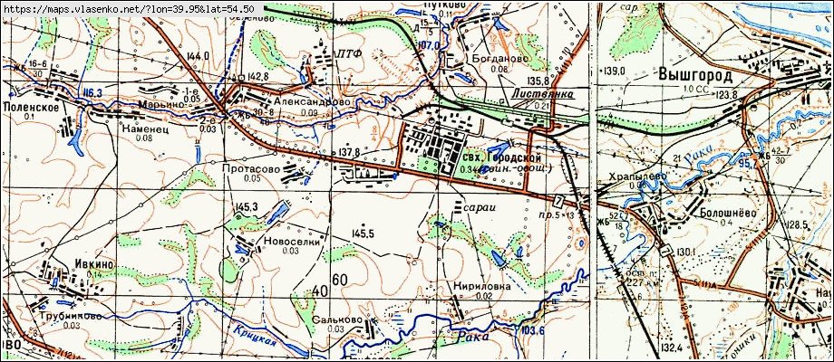 Карта ст рязанская