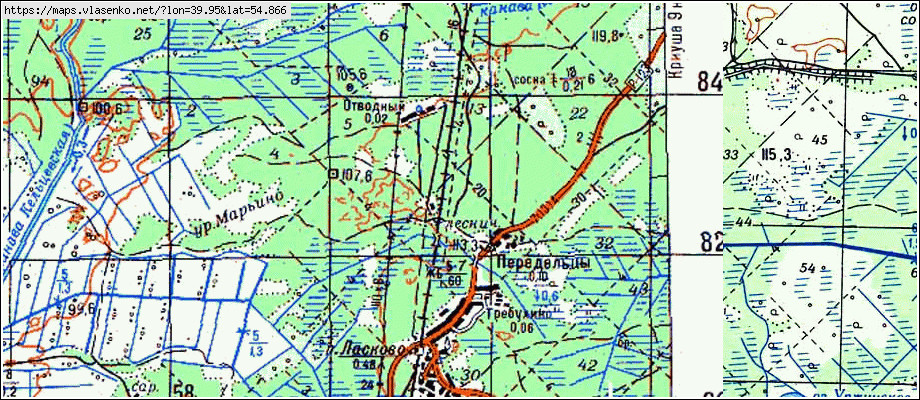 С поляны рязанская область карта