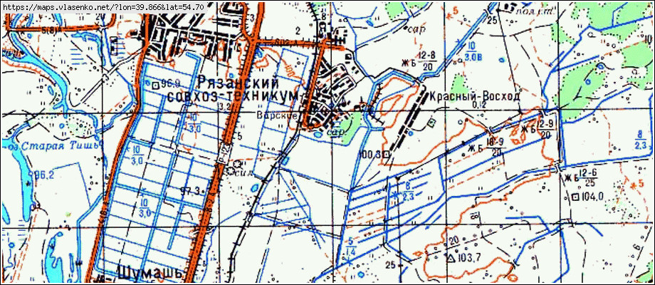 Варские рязанская область карта