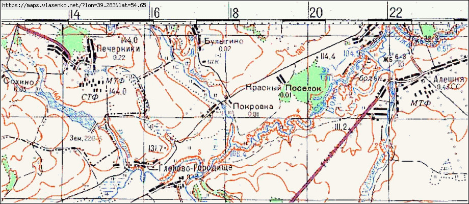 Карта рыбновского района рязань