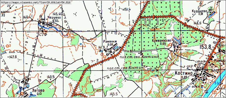 Карта рыбновского района рязанской