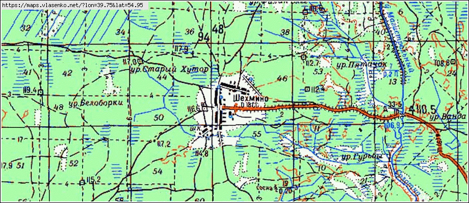 Карта рыбновского района рязанской