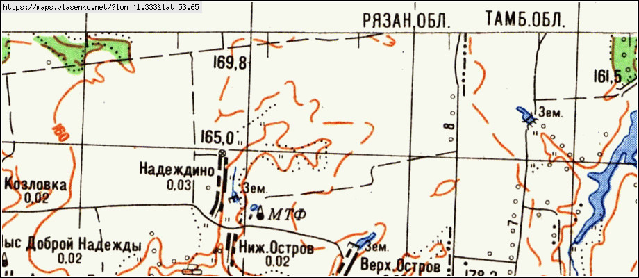 Карта можары сараевский район