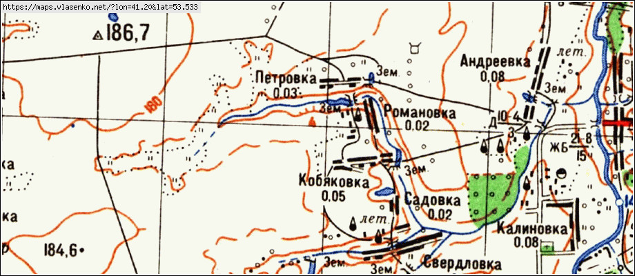 Петровка тамбовская область карта