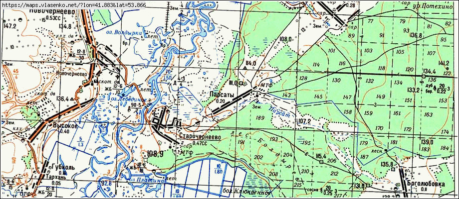 Карта шацкого района рязанской области подробная